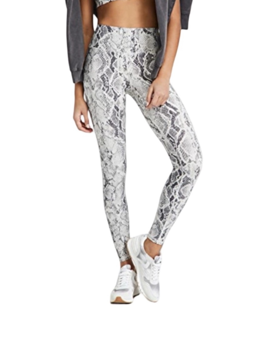 Alo yoga high waist vapor snakeskin print leggings women M athletic outdoor